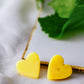 Yellow Heart Resin Earring - Lili-Origin