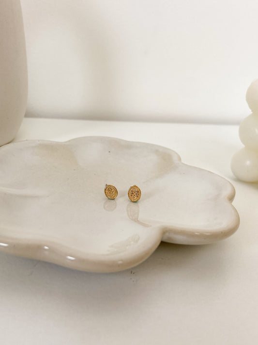 Geometric 6 Gold Singles Earring - Lili-Origin