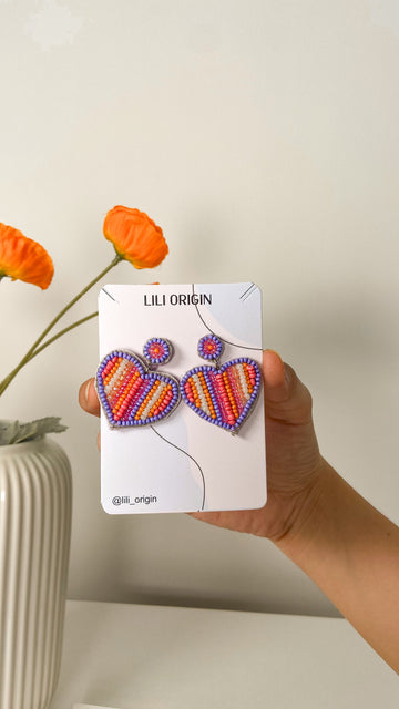 5 Embroidery Earring and Pouch Festive Hamper - Lili-Origin