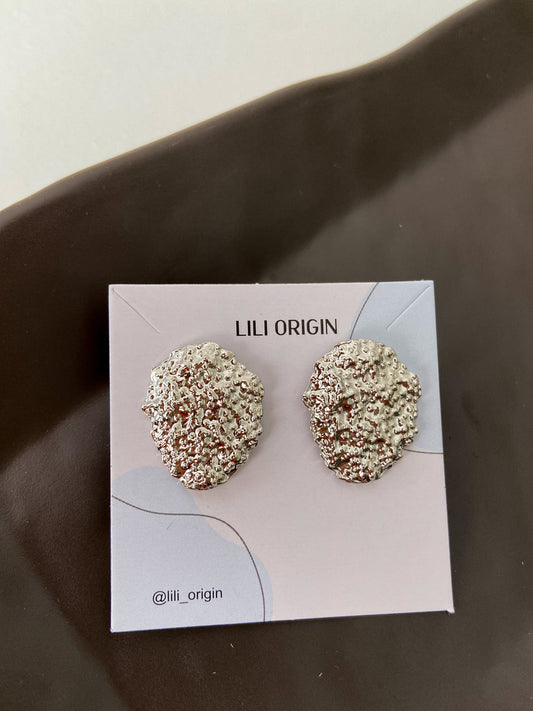 7 Pair Geometric Earring Silver - Lili-Origin