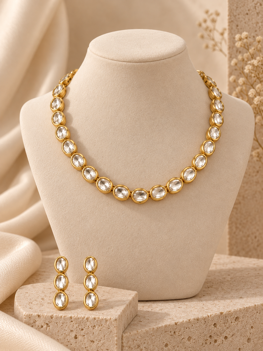 Aaina Kundan Necklace Set