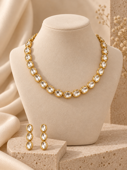 Aaina Kundan Necklace Set