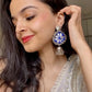 Blue Jhumka - Fabric Earring - Lili-Origin