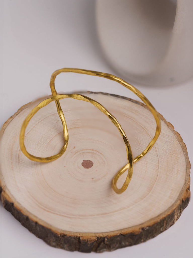 Arm Cuff Adjustable Brass Bracelet