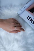 White line Ring - 925 Sterling Silver & Zircon - Lili-Origin