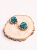 Lightning Blue Fabric Earring - Lili-Origin