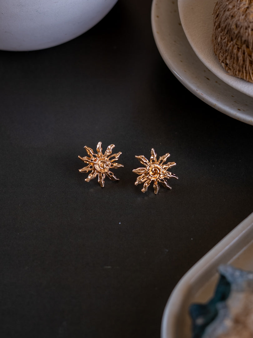 Sunburst Stud Earrings