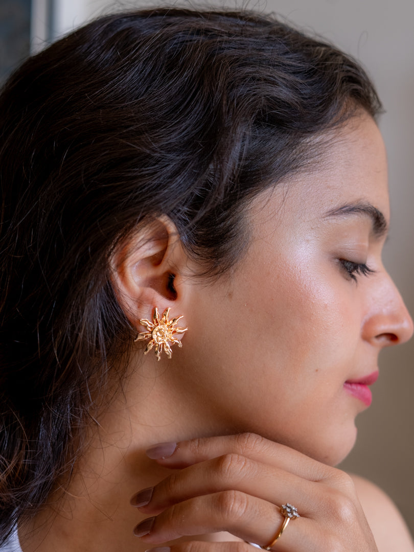 Sunburst Stud Earrings
