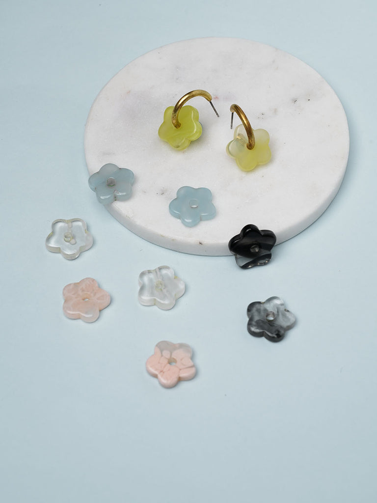 5 pack changeable resin earring