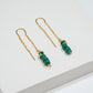 Turquoise Dangling Earring - Gemstone 18k Gold Plated