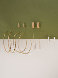 6 pair sparkling big hoop Earrings - Lili-Origin