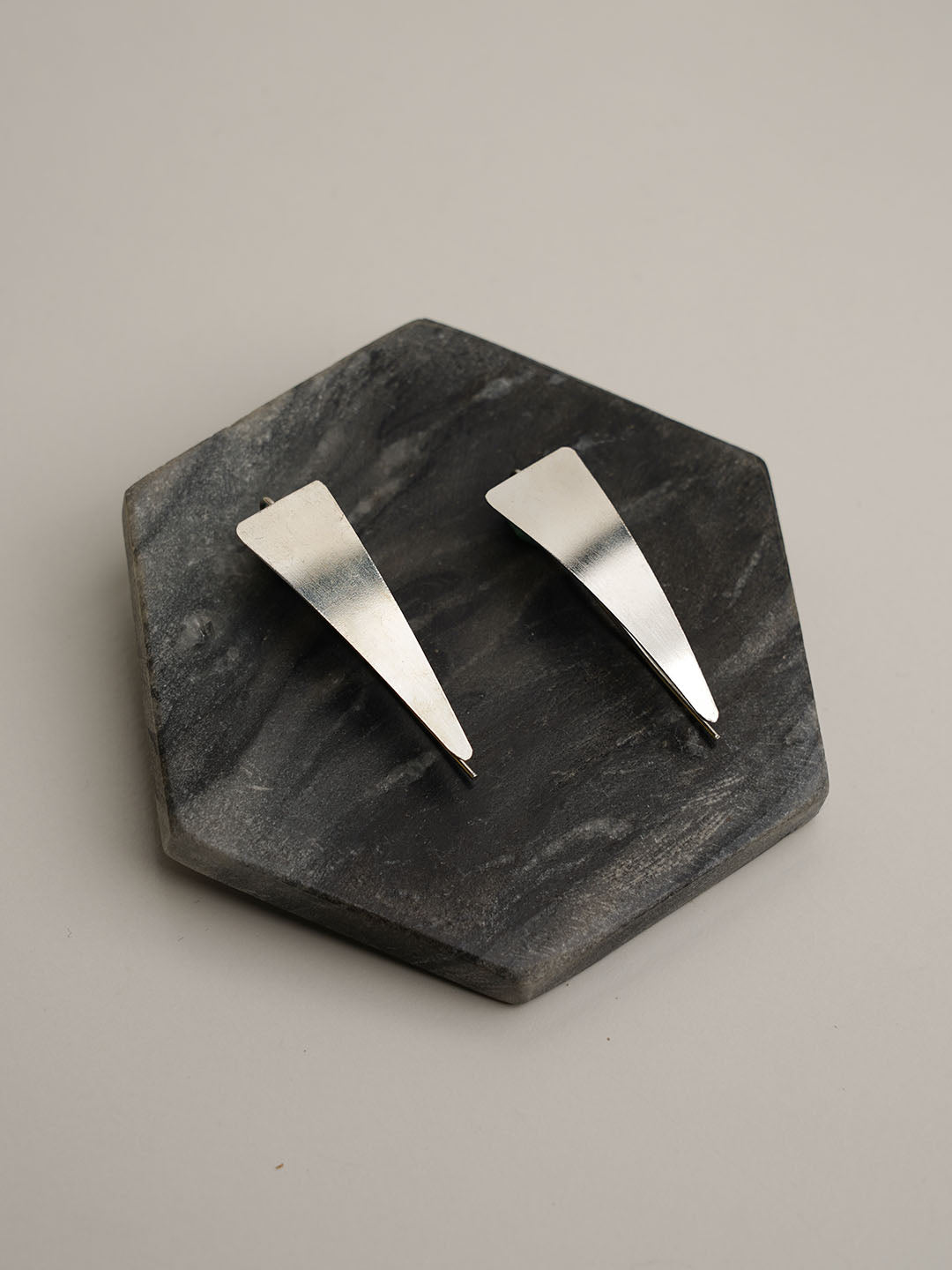 Triangle Silver Earring