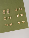6 Pair Lili Stud earring - Lili-Origin