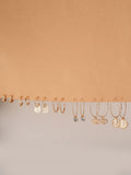 7 pack Coin Drop Earrings - Lili-Origin