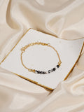 Howlite Gemstone Bracelet - 18K Gold Plated - Lili-Origin