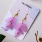 Purple Leaf Resin Earrings - Lili-Origin