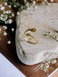 Rosette Wrap Brass Adjustable Ring (Anti Tarnish)