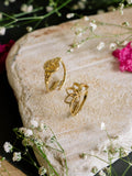 Lotus Whisper 2 rings Combo Brass Adjustable Ring (Anti Tarnish)