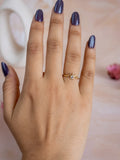 Evil Eye Glow Brass Adjustable Ring (Anti Tarnish)