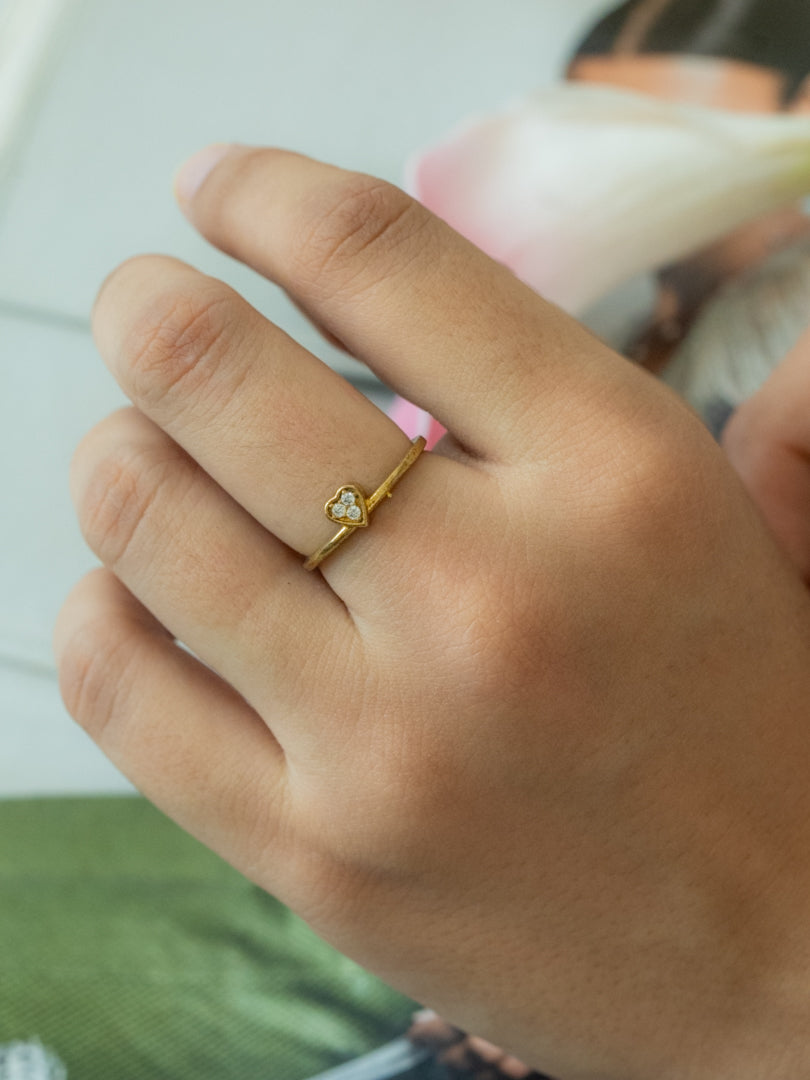 Sweetheart Spark Brass two Adjustable Rings (Anti Tarnish) ( Pack of 2 Earrings)