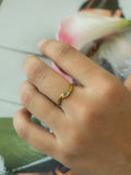 Starlight Marquise Brass Adjustable Rings (Anti Tarnish)