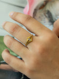 Celestial Eye Brass Adjustable Rings (Anti Tarnish)