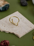 Ellipse Brass Ring Adjustable (Anti Tarnish)