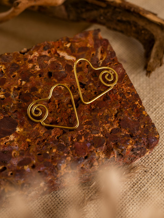 Loopy Love Brass Earring (Anti Tarnish)