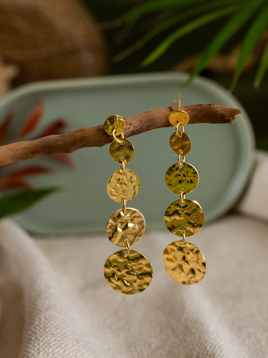 Paanch Sikka Brass Statement Earring (Anti Tarnish)