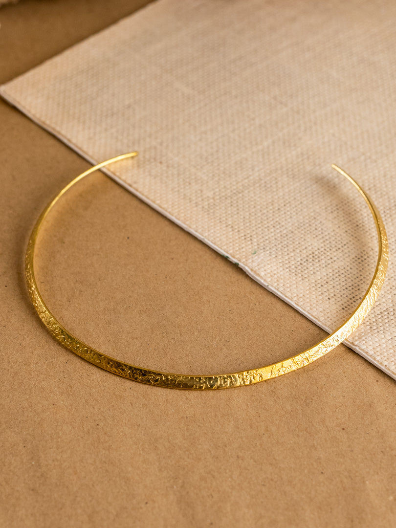 Torque Minimal Brass Adjustable Choker (Anti Tarnish)