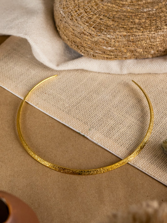 Torque Minimal Brass Adjustable Choker (Anti Tarnish)