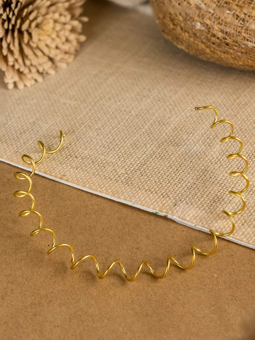 Snapback Brass Adjustable Choker (Anti Tarnish)