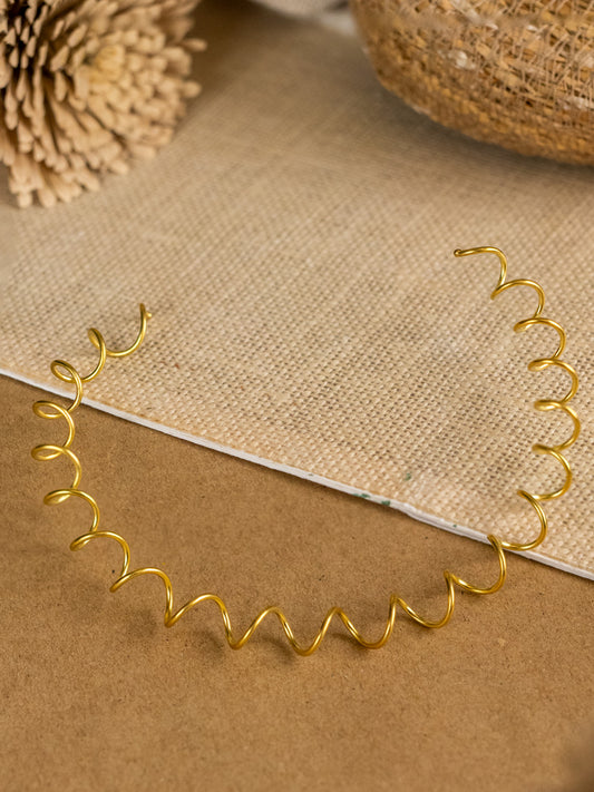 Snapback Brass Adjustable Choker (Anti Tarnish)