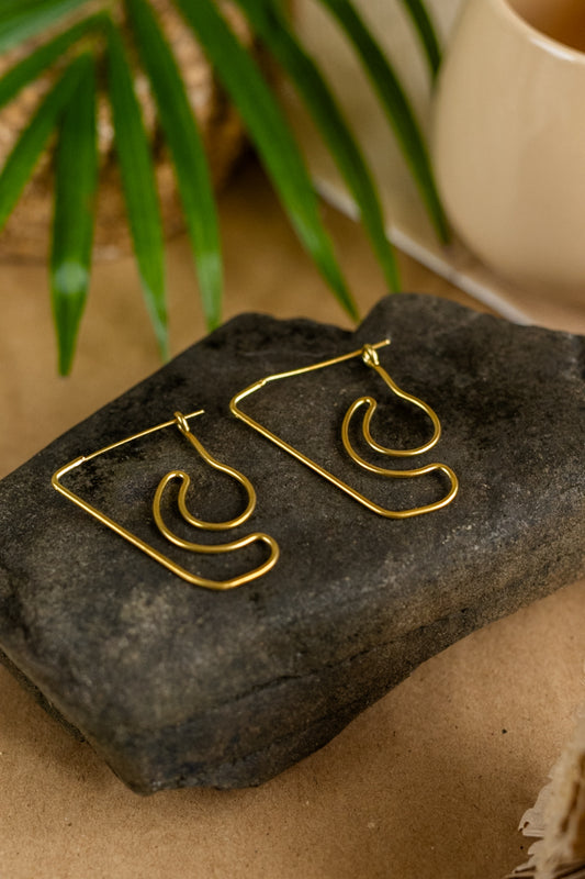 Bodyline Brass Earring (Anti Tarnish)