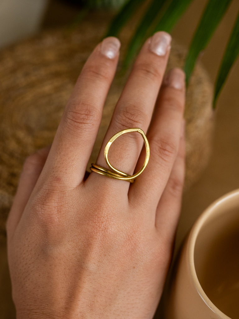 Dune Brass Ring (Anti Tarnish)