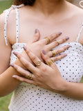 Pristine 6 Brass Rings Combo Adjustable Ring (Anti Tarnish)