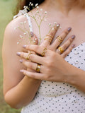 Cirlia 6  Brass Rings Combo Adjustable Rings (Anti Tarnish)