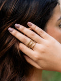 Crissy Statement Adjustable Brass Ring (Anti Tarnish)