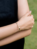 Serene Sleek Brass Adjustable Bracelet (Anti Tarnish)