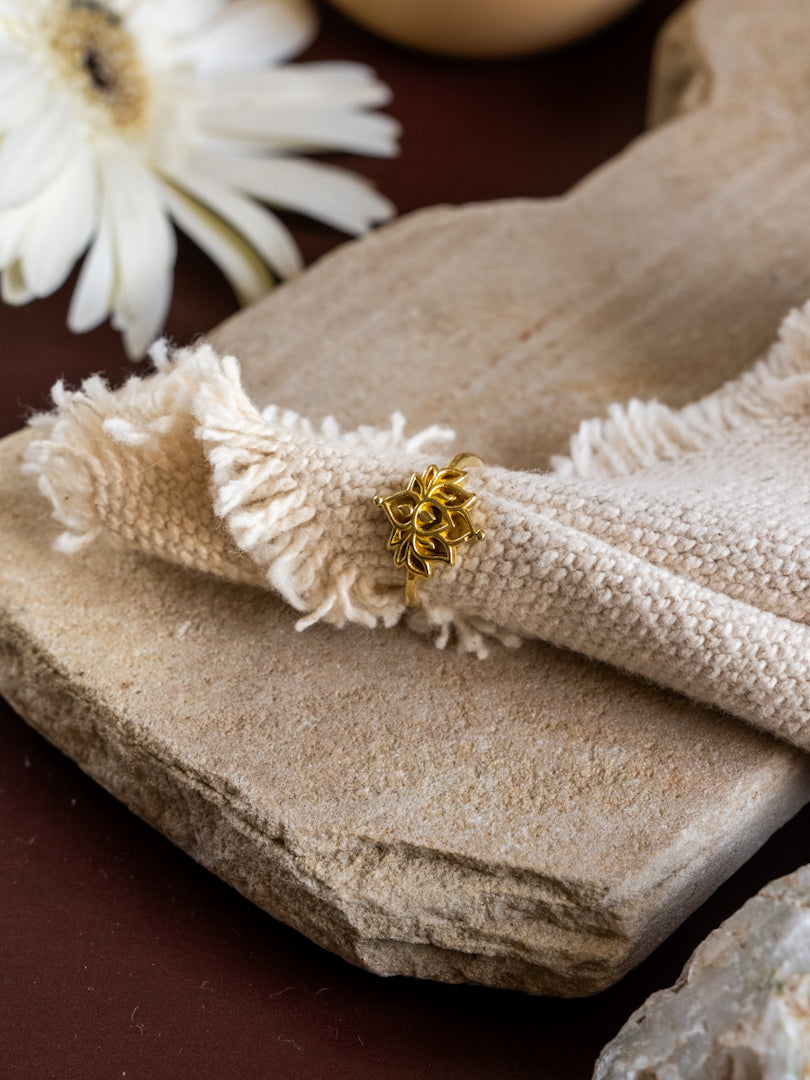 Kamal Brass Ring Adjustable (Anti Tarnish)