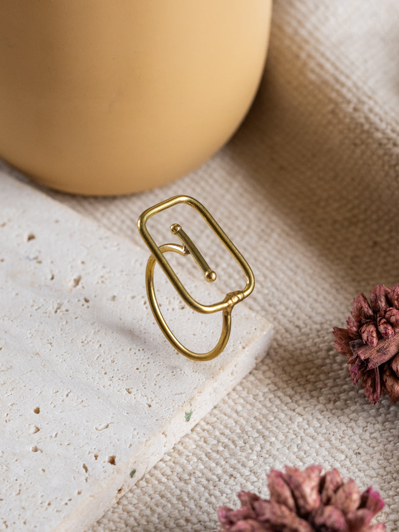 Aura Frame Brass Ring (Adjustable, Anti-Tarnish)