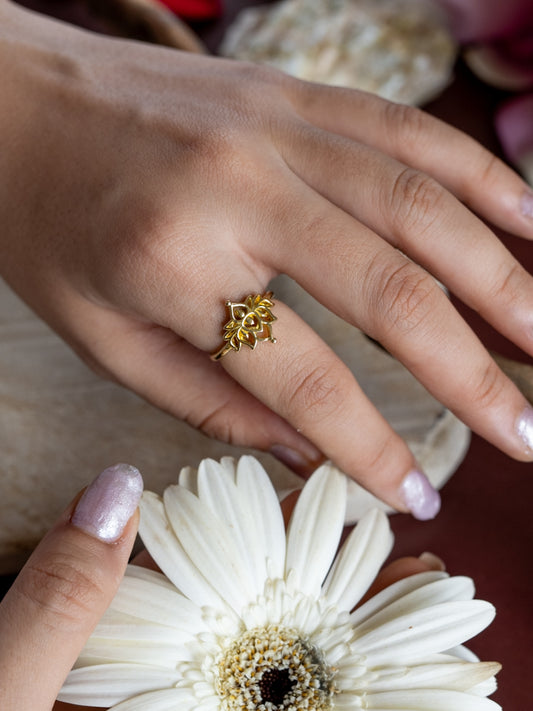 Kamal Brass Ring Adjustable (Anti Tarnish)