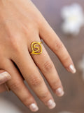 Rekha Brass Ring Adjustable (Anti Tarnish)