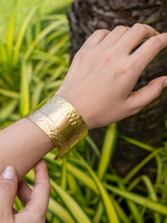 Chhaap Brass Statement Bracelet (Anti Tarnish)