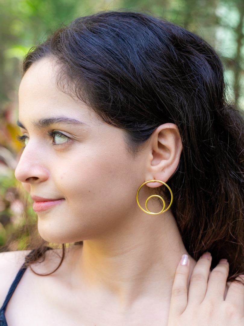 Golmaya Brass Earring (Anti Tarnish)