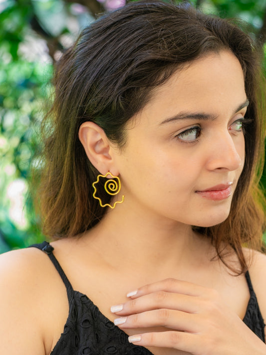 Chandrika Brass Earring (Anti Tarnish)