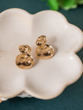 Golden Pebble Earrings