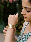 Gentle Layers Brass Adjustable Bracelet (Anti Tarnish)