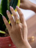 Daisy Petal Adjustable Rings (Anti Tarnish)