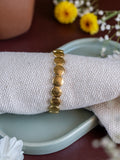Dewdrop Link Brass Statement Bracelet